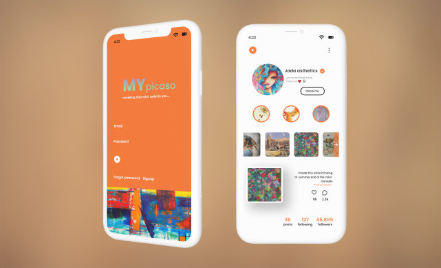 Art Display App UI Design